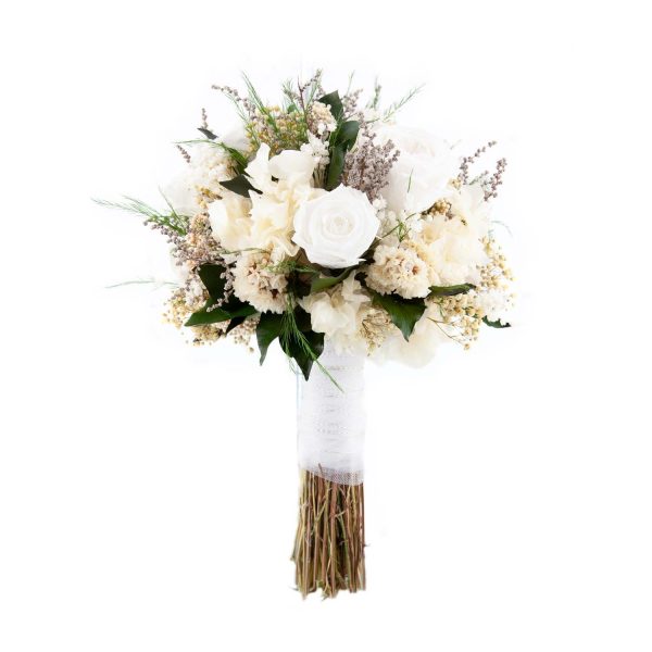 bouquet de rosas blancas